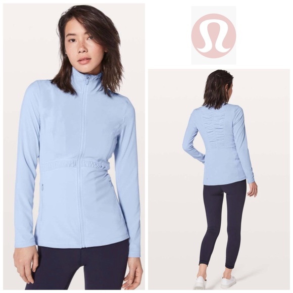 lululemon athletica Tops - Lululemon Round Trip Jacket in Cool Breeze (Blue)